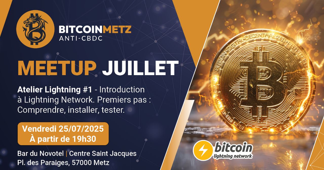 Atelier Bitcoin Lighnining à Metz